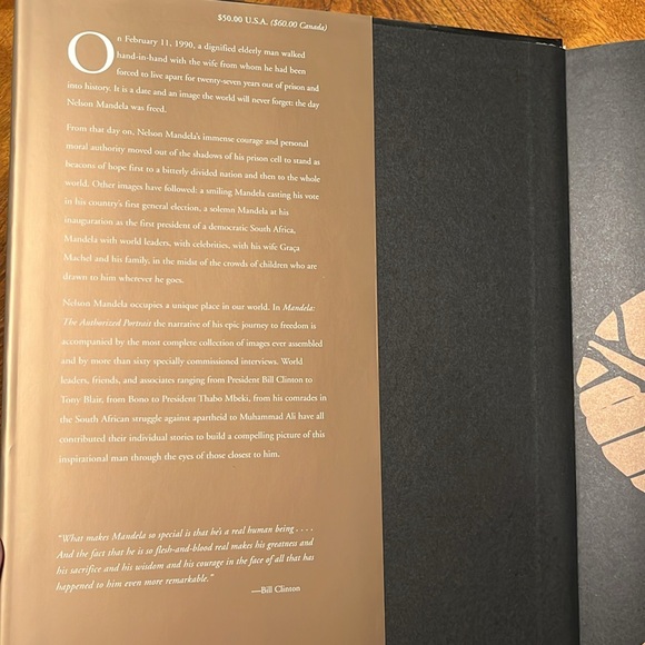 ❌SOLD❌Vintage 2002 Mandela: The Authorized Portrait Hardcover Book - Picture 7 of 11